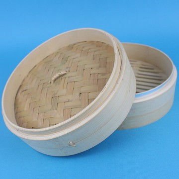 8吋竹編蒸籠 上蓋+中層竹編蒸籠 直徑24cm/一組2個入(特550)-智【APP滿額下單10%點數(單一帳號最高5000點)】1/31止