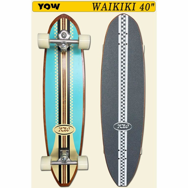 【期間限定！最安値挑戦】 2025 YOW サーフスケート ワイキキ ヤウ 40インチ WAIKIKI SKATE サーフィン・ボディボード