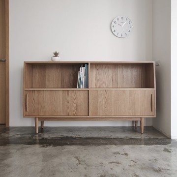 斜面設計實木書櫃  ( 尺寸 / 木種可客製 )