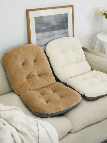 辦公室坐墊 靠背一體座椅墊 屁股墊子學生宿舍椅子屁墊 冬季久坐靠墊【不二雜貨】