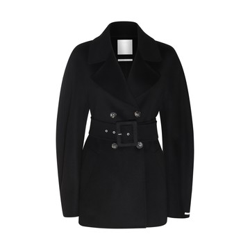 Sportmax - Black Wool And Cashmere Blend Dritto Coat