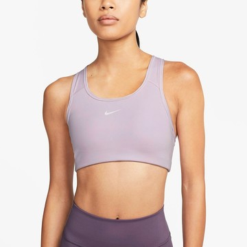 S.G NIKE DRY SWOOSH BRA BV3637-530 淡紫 中度支撐 一片式胸墊 運動內衣 女
