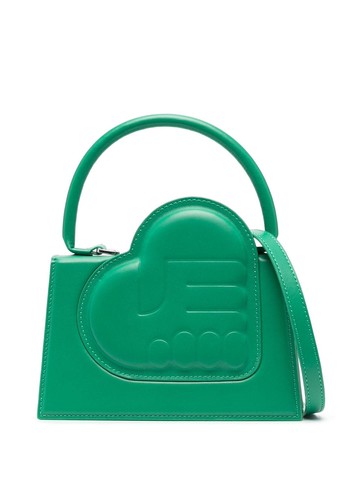 ESTER MANAS - heart-motif leather tote bag - women - Calf Leather - One Size - Green