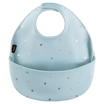 Simba 小獅王辛巴 好吃防水圍兜 33 x 26cm  小島星球淺藍  1個  1件