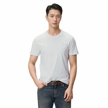 Polo Ralph Lauren RL 熱銷刺繡大馬素面短袖T恤-白色
