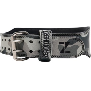 ZERO TO HERO 提拉優質皮革腰帶 灰色迷彩 1個 L(總長111cm)