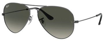 RAY BAN 經典飛官太陽眼鏡 RB3025 004/R6 58mm 槍灰色框夜視黃鏡片 公司貨