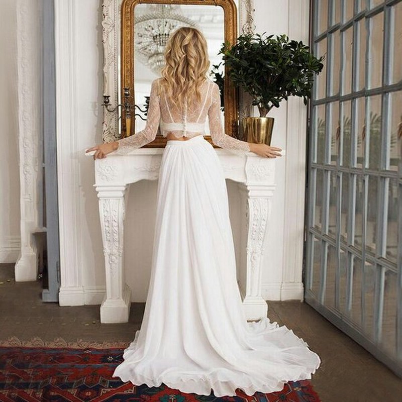 ウェディングドレス 長袖 セパレートドレス スレンダーライン トレーンドレス レディースドレス演奏会 発表会 Xs Xxl オーダー可能 Wd251jx 通販 Lineポイント最大0 5 Get Lineショッピング