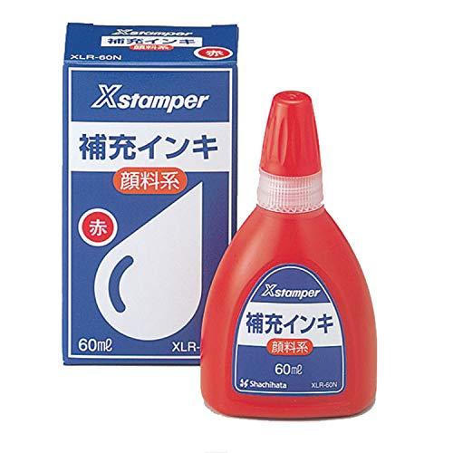 シヤチハタ Xスタンパー 顔料系インキ 60ml 赤