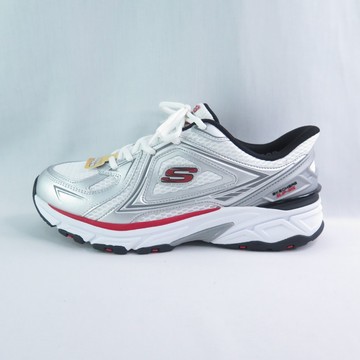 Skechers 233156WWSRD 男休閒鞋  Stamina Sport 寬楦 瞬穿 白銀紅 iSport愛運動