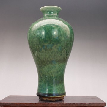 晚清民窯美人醉豇豆紅釉梅瓶 古玩陶瓷古董瓷器手工仿古民間收藏