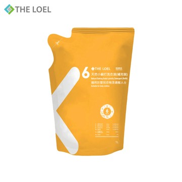 【THE LOEL】抗菌天然小蘇打洗衣液 1kg (袋裝) x 1入&2入