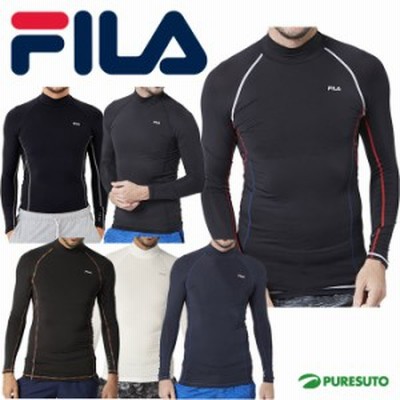 フィラ FILA ハイネック インナー 445-111 メンズ コンプレッション 長袖 UVカット 吸水速乾