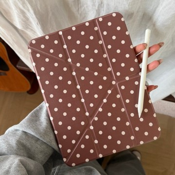 搭扣六色波點 平板保護套 Y折保護殼 iPad 10 9 Air 7 Mini 5 6 M4 M3 Pro M2 11寸