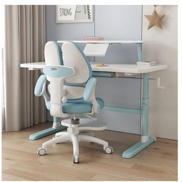 MGSHOP 多功能三背支撐兒童椅 可升降學習椅(升降椅 學習椅 腳踏椅 人體工學椅)