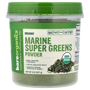BareOrganics, 海洋 Super Greens 粉，8 盎司（227 克）