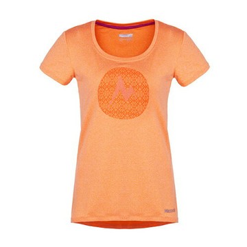 ├登山樂┤美國Marmot土撥鼠 Women's Post Time  女款防曬排汗短袖T恤 橘 #55250-6842