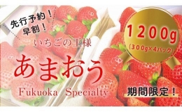 福岡県産 あまおう 1120g(280g×4パック) 2024年2月より順次発送