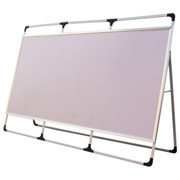 免運 快速出貨 廣告牌 展架 落地式展架 戶外展架 立式展架燈箱廣告牌led發光海報展示牌 可定制 海報架子立式落地折疊廣告牌kt板展示架 鋁合金大型宣傳欄120X240