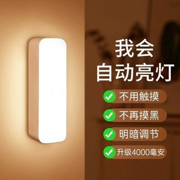 😊新款✨台灣出貨✨小夜燈全自動超亮廁所樓道宿舍家用新款人體智能感應燈走廊不插電