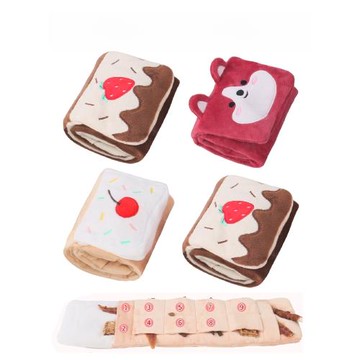 狗狗解悶玩具寵物嗅聞漏食玩具發聲嗅聞玩具毛絨寵物玩具用品發聲