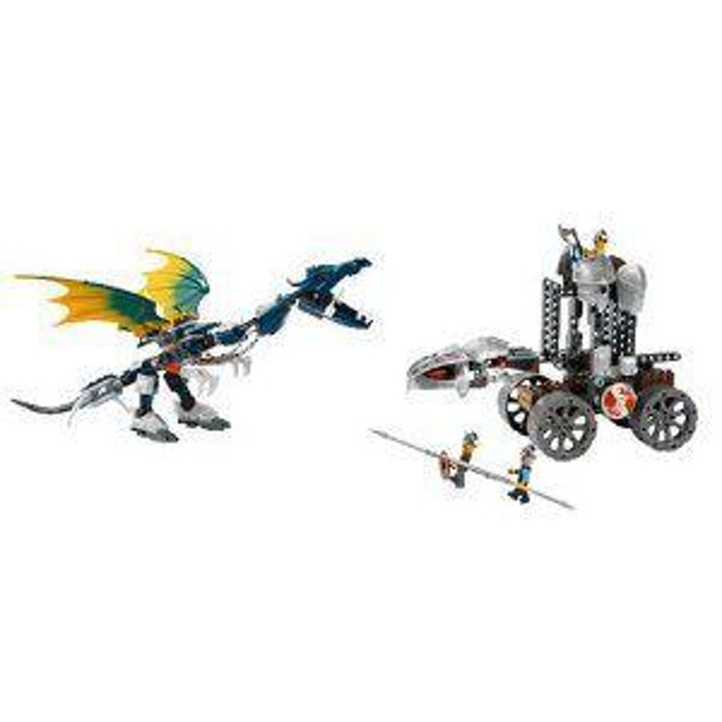 レゴ LEGO VIKINGS Double Catapult vs. The Armored Ofnir Dragon (7021)-