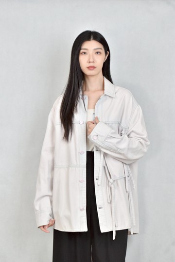 (L) louis vuitton白色牛仔外套