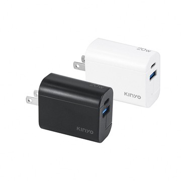 【蝦皮直營】KINYO 20W雙孔充電器 蘋果 iPhone PD 快充 充電頭 快充頭 TypeC 現貨 原廠供貨