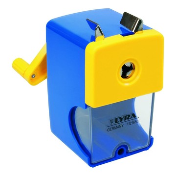 LYRA 德國製削鉛筆機 適用於直徑12mm以下的三角形、圓形、六角形鉛筆和彩色鉛筆  1個  藍色