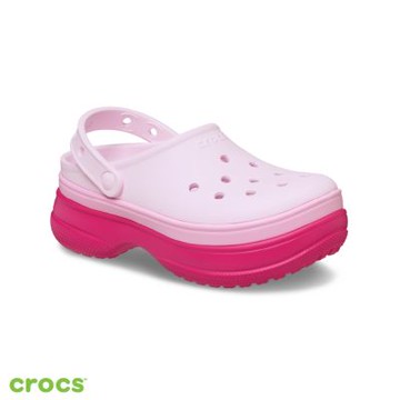 Crocs卡駱馳 (中性鞋) 經典堆堆洞洞鞋 Stacked Clog克駱格-火龍果色 211355-6ZQ