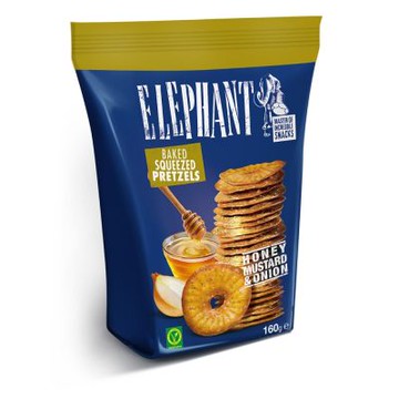 大象壓扁脆片餅乾-蜂蜜&芥末&洋蔥口味(160g)
