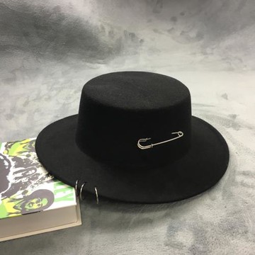 韓版春秋圓頂復古英倫平頂小禮帽毛呢圓帽男女爵士帽休閑旅游帽子