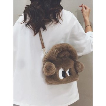 可愛毛絨包包女2025新款秋冬生日禮物女生毛毛手提包單肩斜挎小包