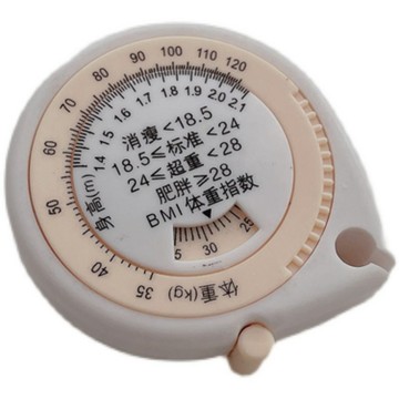 【身材管理捲尺】➤ 水滴狀便攜BMI測量尺  腰圍三圍伸縮軟尺 | 雙面1.5M測量帶 | 台灣出貨  健康管理工具推薦