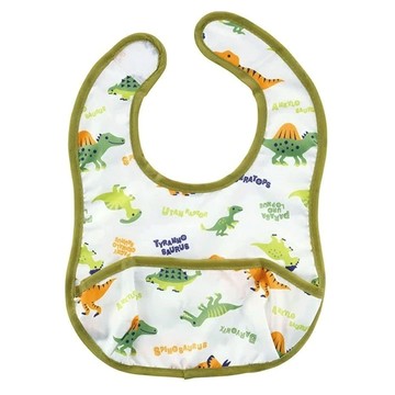 Skater 可重複使用薄型圍兜 S  恐龍圖鑑 多色  2件  1組