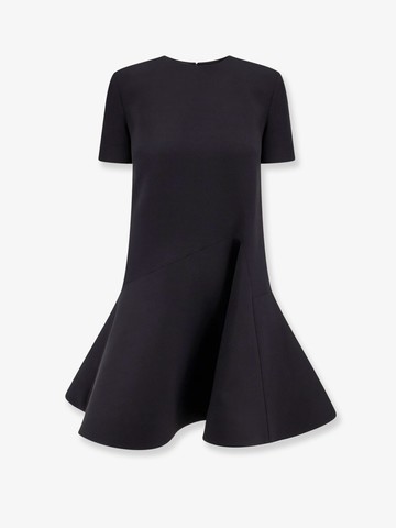Virgin wool and silk dress with silk lining and flared bottom - VALENTINO - gender_Woman