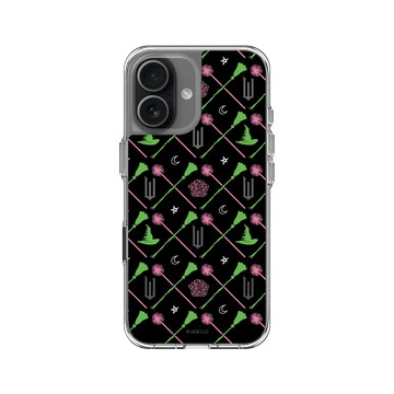 iPhone 17 Clear Case（相機按鈕） 透明 - Wicked - 粉色與綠色