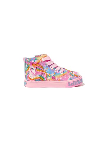 Lelli Kelly - Unicorn high-top sneakers - kids - Rubber/Fabric/Fabric - 20 - Pink