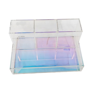 KING JIM Lumillia 極光桌面收納盒 228x152x98mm  極光 多色  1個