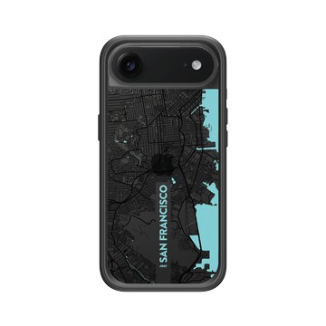 iPhone Air Mod NX -邊框背蓋組合 (相機按鈕) 黑 - JOCR - San Francisco (Black Logo)