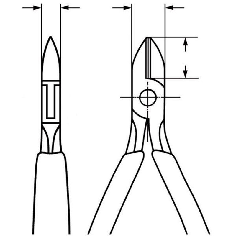 KNIPEX（クニペックス）7742-115ESD エレクトロニクスニッパー(代引