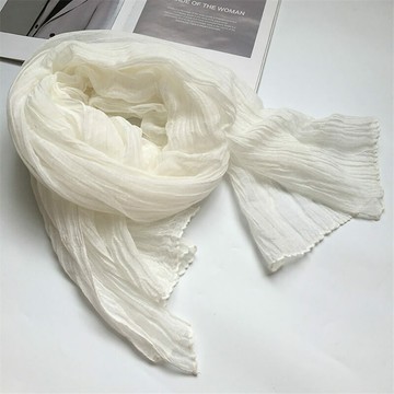 日系棉麻圍巾228479