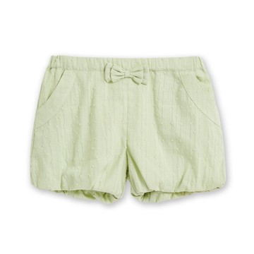 甜蜜午茶蝴蝶結純棉短褲 (綠色)