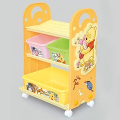 【震撼精品百貨】小熊維尼_Winnie the Pooh~迪士尼 Disney 小熊維尼 造型三層收納架/鞋架附輪子*31734