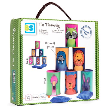 BS Toys 丟罐子 訓練手眼協調 室內戶外皆宜  1盒  動物