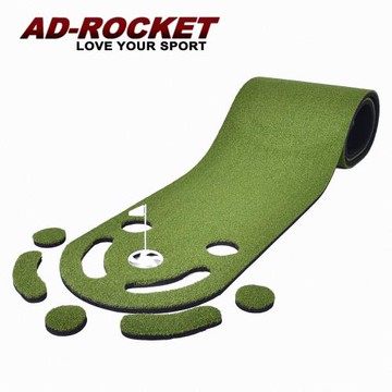 AD-ROCKET 高爾夫果嶺揮桿練習墊 300x50CM / 打擊草皮練習器/高爾夫練習器