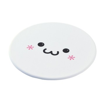 ELECOM 笑臉鼠墊 白