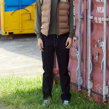 BIG TRAIN特彈舒適小繡花直筒    BM2051-87