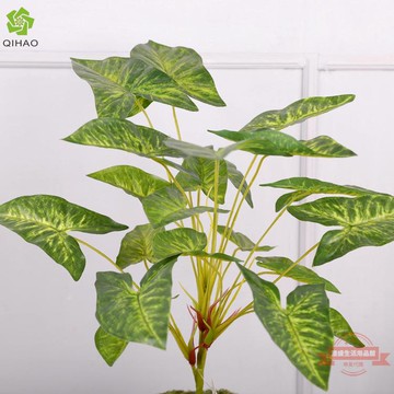 仿真水芋葉 園林造景裝飾仿真植物 家居綠植擺件 滴水觀音 芋頭葉