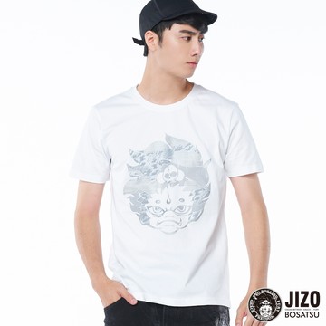 【㊙結帳2件再88折】三色印花仿膠膜短TEE(白) - BLUE WAY 地藏小王